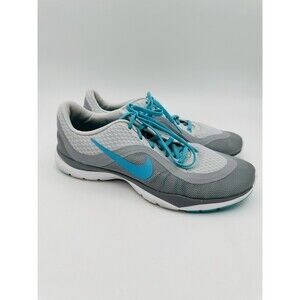 Nike Women's Flex Trainer 6 cross training sneakers shoes grey blue US 8.5 EU 40